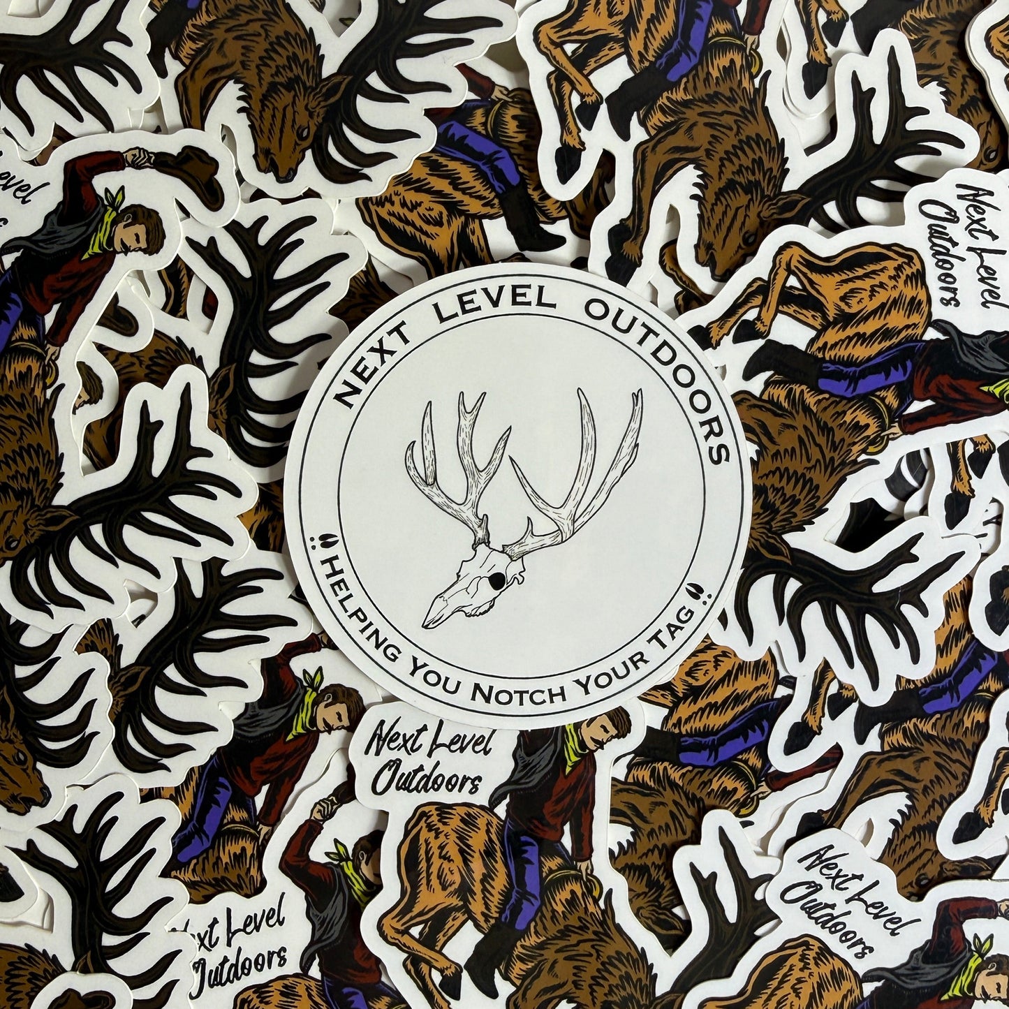 Skull Sticker - White